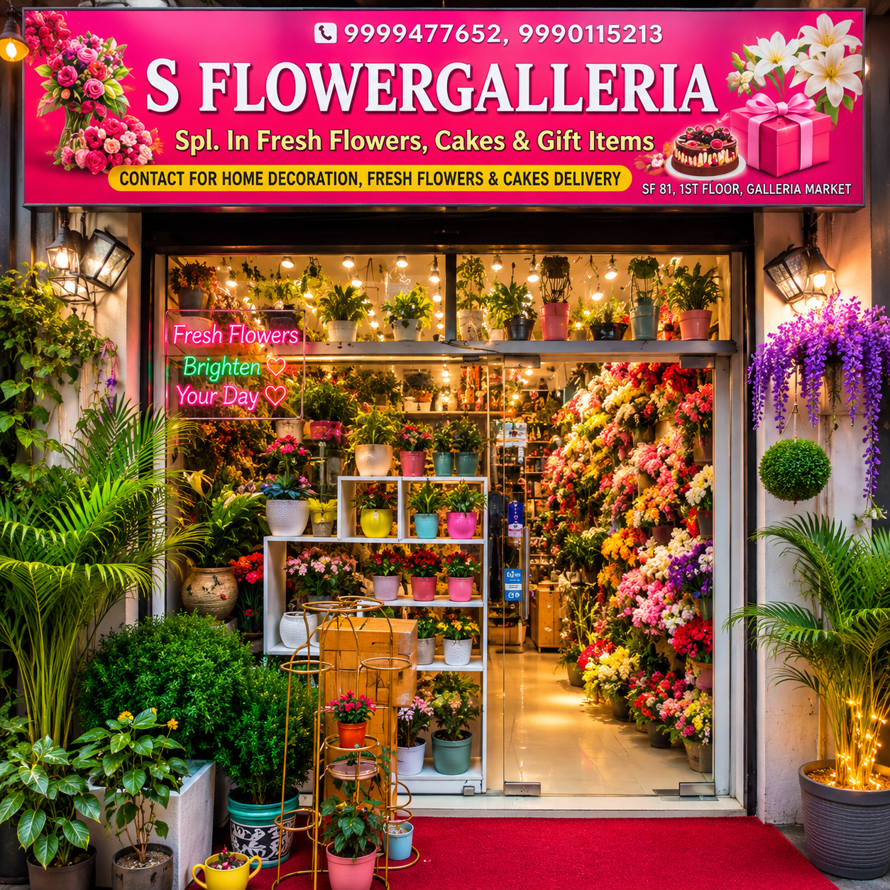 SFlowers Galleria - Same Day Flower, Gift & Event Decor Services Gurugram